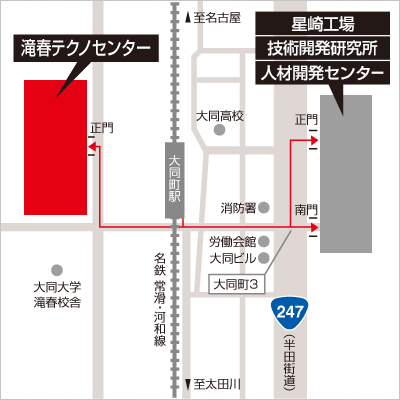 滝春テクノセンター アクセスマップ